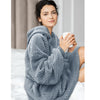 Gray Darling Dot Cozy Oversized Sherpa Blanket Pullover