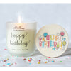 Happy Birthday Candle Jar with Lid in Tahitian Vanilla Buttercream Scent 9.6 oz