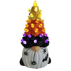 7.25" Light Up Ceramic Halloween Gnome Tree