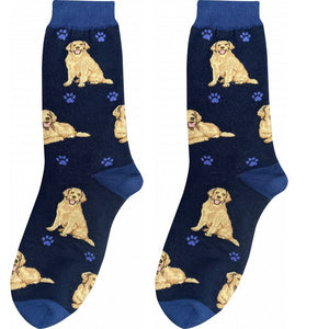 Golden Retriever Dog Happy Tails Socks