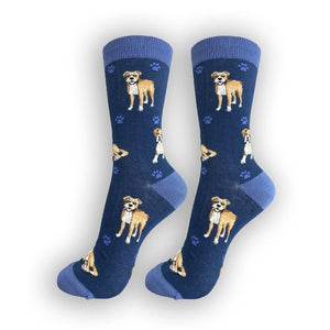 Boxer  Dog Happy Tails Socks