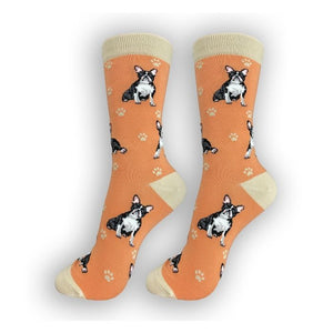 Boston Terrier Dog Happy Tails Socks