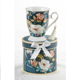 Porcelain Tea Mug English Camellia in Gift Box