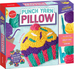 KLUTZ PUNCH YARN PILLOW SEWING & CRAFT KIT