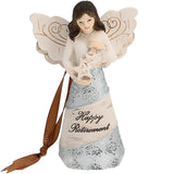 4.5" Angel Ornament Happy Retirement