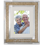 50th Anniversary Frame with 9"x11" Holds a 4"x6" Photo