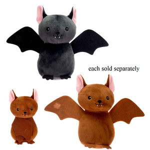 6" Black or Brown Bat Stuffed Plush