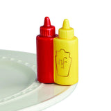 Nora Fleming Mini Main Squeeze Ketchup Mustard Bottles