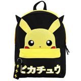 Pokemon Pikachu Laptop Backpack with Webbed Keychain Pull and Applique Ears