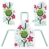 Star Wars The Mandalorian The Child Baby Yoda Grogu Holiday Textile Set of 3 Includes Apron, Kitchen Towel, and Oven Mitt
