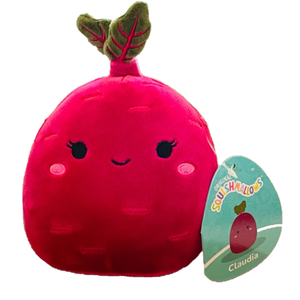 Squishmallow Claudia the Red Beet 8" Stuffed Plush by Kelly Toy