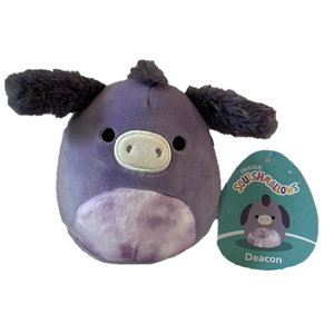 Squishmallow Deacon the Gray Donkey 5" Stuffed Plush by Kelly Toy