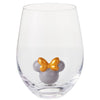 Hallmark Disney Minnie Mouse Ears Silhouette Stemless Glass, 13 oz.