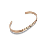 "Born To Shop, Forced To Work" Rose Gold Embracelet