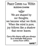 Peace Comes From Within Buddha Token Charm