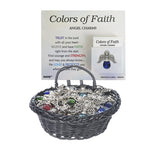 Colors of Faith Angel with Colored Glass Pocket Token Charm