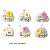 Mini Bee Rock with Daisy and Inspirational Message Figurine