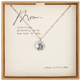 Floral Charm Dear You Mom Necklace