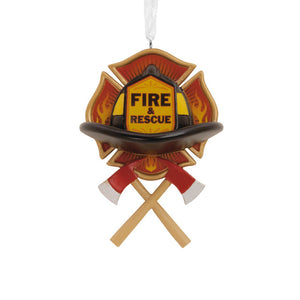 Hallmark Fire and Rescue Emblem Hallmark Ornament