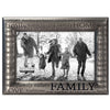 Malden Modern Words Pewter Metal Diecast Family 4"x6" Photo Frame