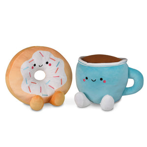 Hallmark Large Better Together Donut and Coffee Magnetic Plush Pair, 12"