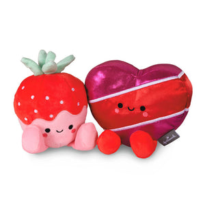 Hallmark Better Together Strawberry and Chocolates Magnetic Plush Pair, 5.5"
