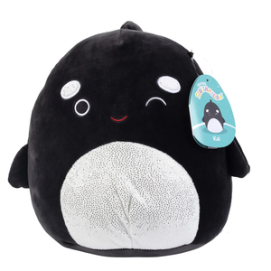 Squishmallow Kai the Black and White Orca Whale 5" Stuffed Plush By Kelly Toy