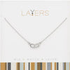 Silver Links Layers Necklace