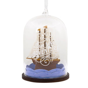 Live Your Adventure Ship in a Bottle Hallmark Ornament