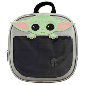 Star Wars The Mandalorian Baby Yoda Grogu Mini Backpack with Insert to Display Collectible Pins