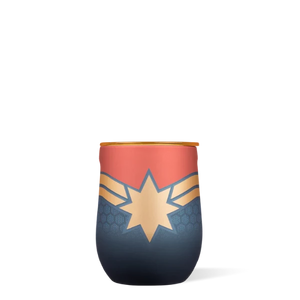 Corkcicle Captain Marvel Stemless Glass, 12 oz.