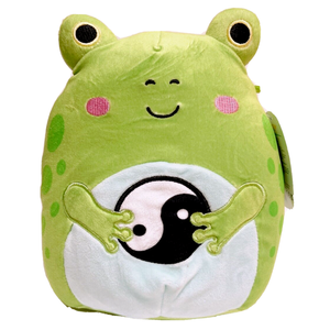 Squishmallow Micha the Green Frog I Got That Yinyang Sign 8" Stuffed Plush By Kelly Toy
