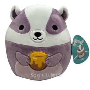 Squishmallow Mauve Badger with Honey I Got That 12" Stuffed Plush by Kelly Toy