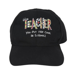 Teacher Put the Cool in School Embroidered Baseball Cap Hat