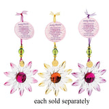 Sunny Blooms Daisy Facets Acrylic Ornament with Thank You Poem