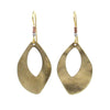 Silver Forest Earrings Gold Open Organic Shape