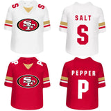 The Memory Company  NFL San Francisco 49ers Team Color Ceramic Novelty Salt And Pepper Shaker
