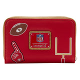 Loungefly NFL San Francisco 49ers Patches Zip Around Wallet
