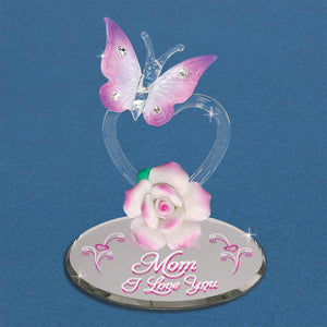 Glass Baron Butterfly "Mom I Love You"