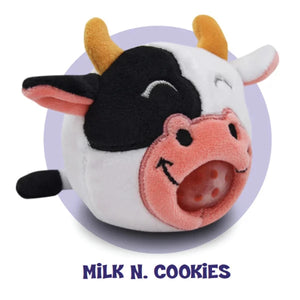 PBJ's Plush Ball Jellies Milk N. Cookies the Cow