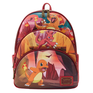 Loungefly Pokémon™ Charmander Evolutions Triple Pocket Backpack
