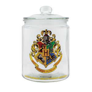 Harry Potter Hogwarts Crest Glass Cookie Jar