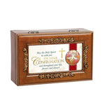 Confirmation with You Woodgrain Petite Rose Keepsake Music Box Plays On Eagle's Wings