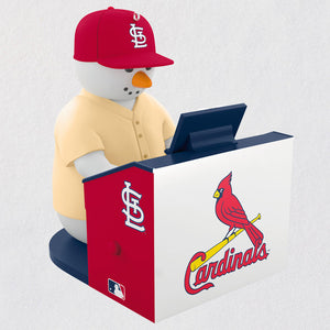 Hallmark 2022 MLB St. Louis Cardinals™ Snowman at Organ Musical Ornament