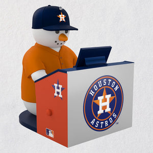 Hallmark 2022 MLB Houston Astros™ Snowman at Organ Musical Ornament