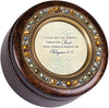 All Things Through Christ Amber Earth Tone Jewelry Music Box Plays How Great Thou Art 