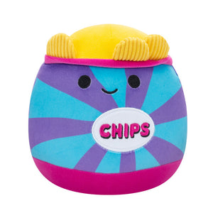 Squishmallow Neon Junk Food Squad Patricia the Purple Bag of Chips 8" Stuffed Plush by Kelly Toy