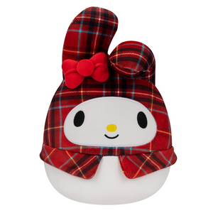 Squishmallow Sanrio My Melody in Red Plaid 8" Stuffed Plush by Kelly Toy