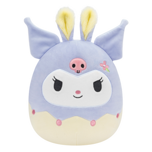 Spring Squishmallow Sanrio Kuromi in Easter Bunny Suit 8" Stuffed Plush by Kelly Toy