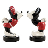 Disney Mickey & Minnie Magnetic Kissing Sculpted Ceramic Salt & Pepper Shaker Set